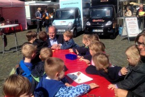 Im "Bürgergespräch" mit Kindern auf der Margarethenhöhe