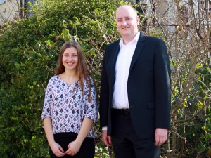 Austausch-Schülerin Susanna Kamionka und Matthias Hauer