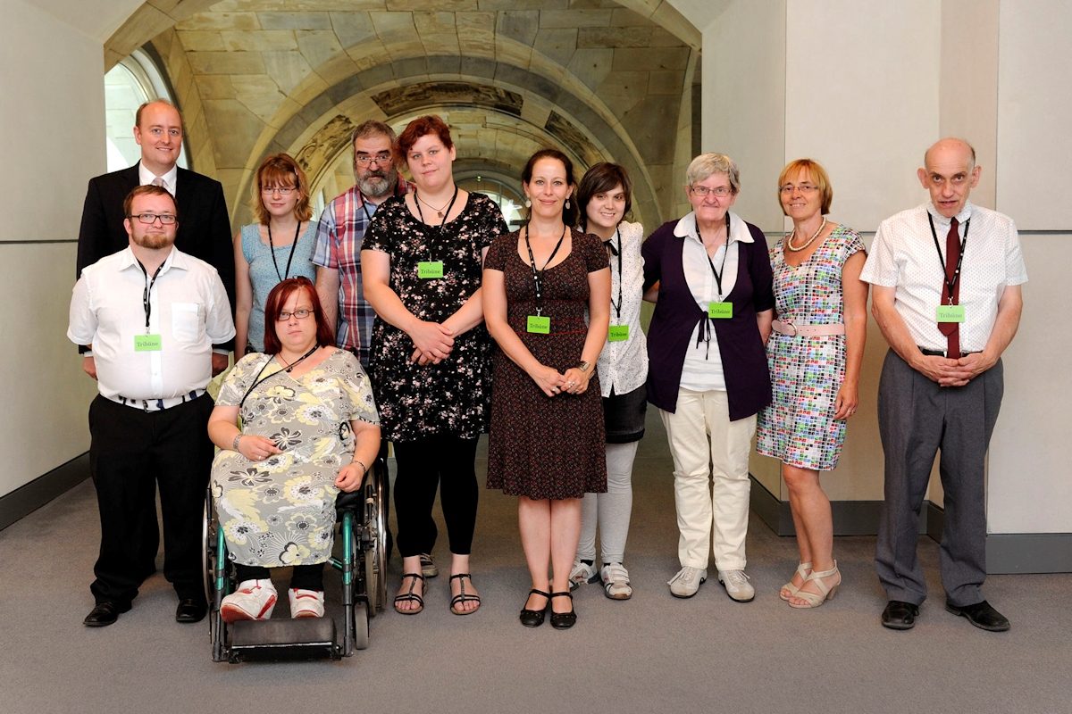 Besucher aus dem Franz Sales Haus in Berlin